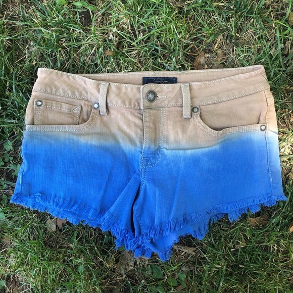 Jessica Simpson Ombré Jean Shorts - Picture 1 of 5